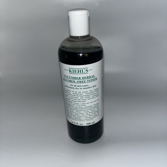KIEHL'S‎ CUCUMBER HERBAL ALCOHOL-FREE TONER FOR ALL SKIN TYPES 16.9 OZ - Picture 1 of 5